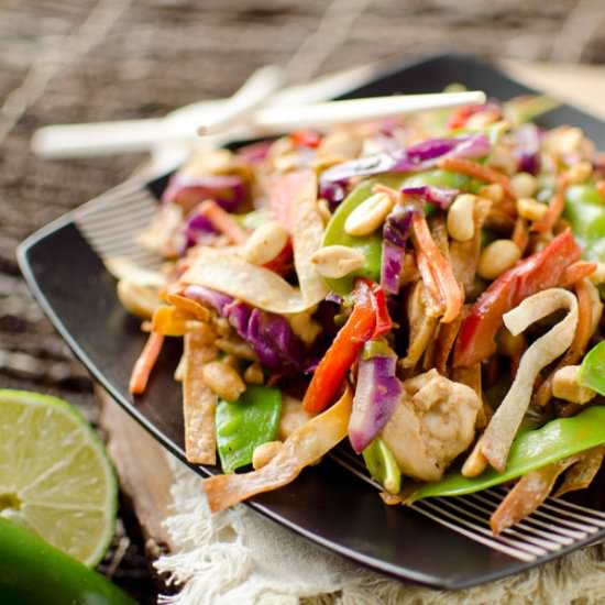 Light Wonton & Thai Peanut Chicken