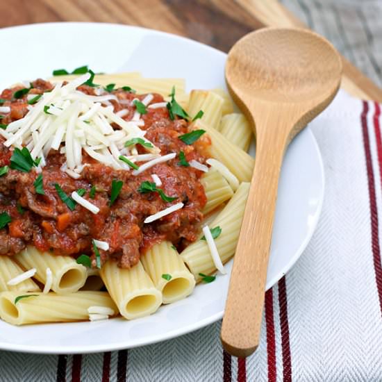 Slow Cooker Bolognese Sauce