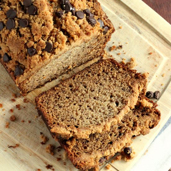 PB Chocolate Chip Streusel Banana