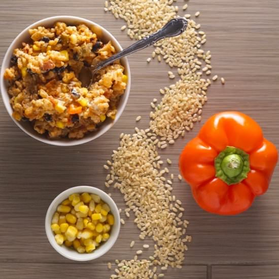 One Skillet Creamy Chipotle Rice
