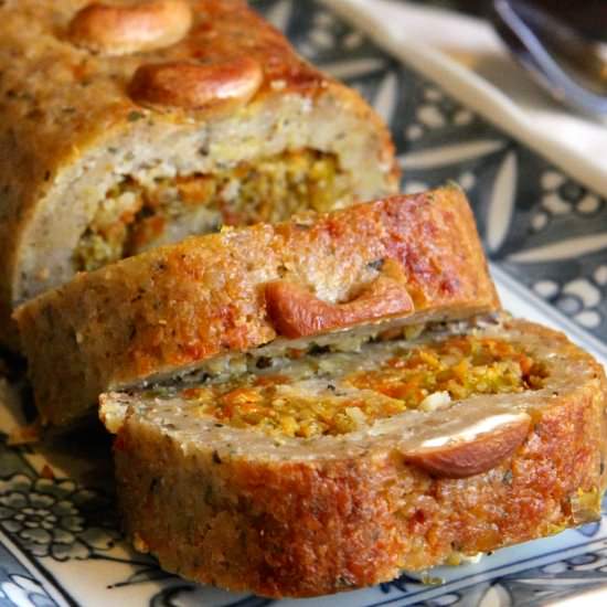 Stuffed Cashew Nut Roast