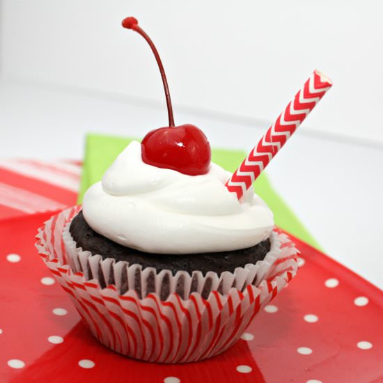 Cherry Coke Cupcakes