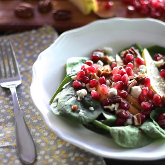 Spinach Salad with Pomegranate