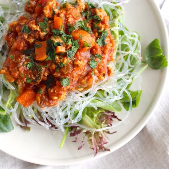 SALAD À LA TURKEY BOLOGNESE