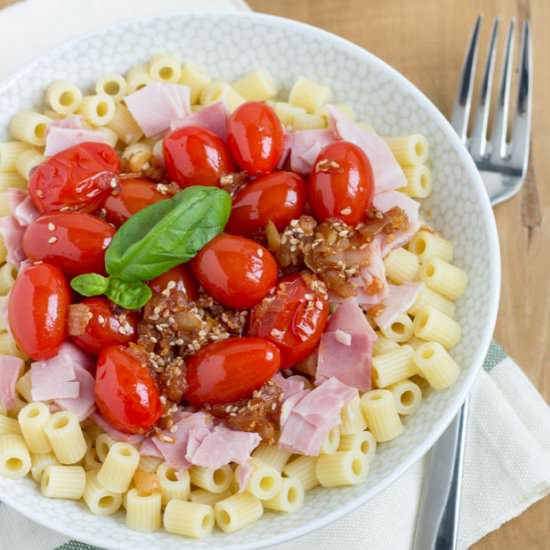 Grape Tomato and Basil Pasta