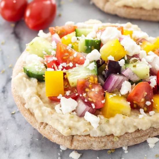 Greek Pita Pizzas