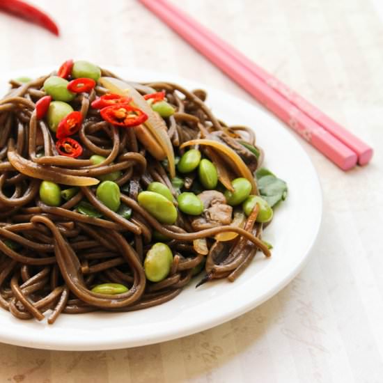 Edamame Soba Noodle Salad
