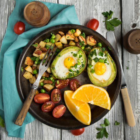 Avocado Baked Eggs