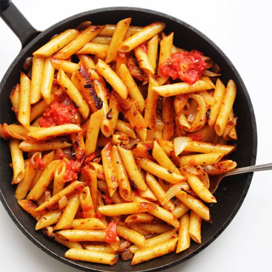 Crunchy, Buttery, Tomato Pasta