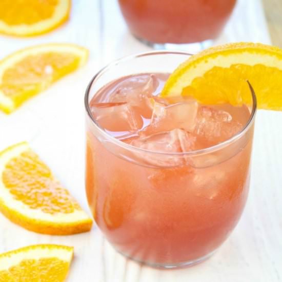 Orange Pomegranate Moscato Cocktail