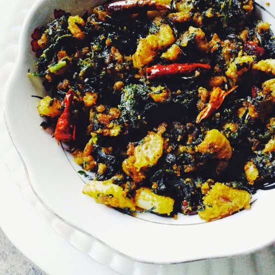 Leaves of Radish- A Rustic Stir Fry