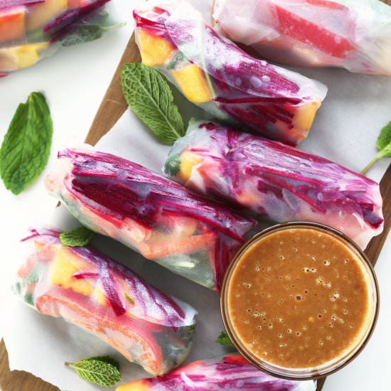 Rainbow Spring Rolls