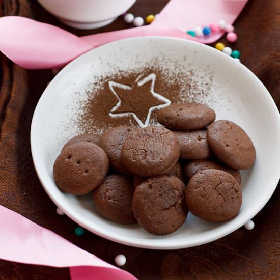 Eggless Chocolate Cookies Recipe