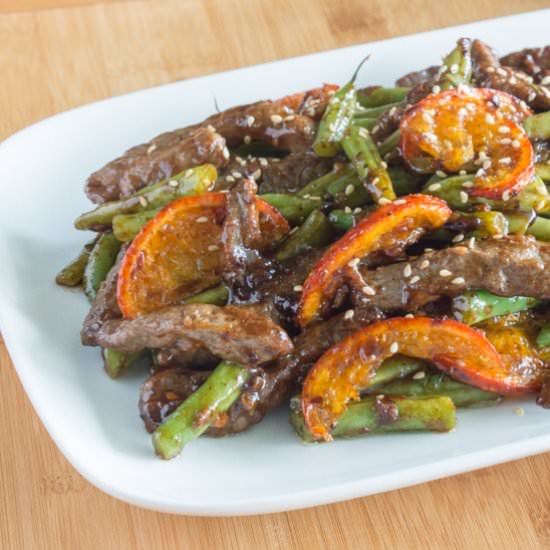 Beef Stir Fry with Tangerines
