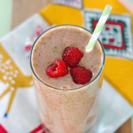 Raspberry Spinach Smoothie