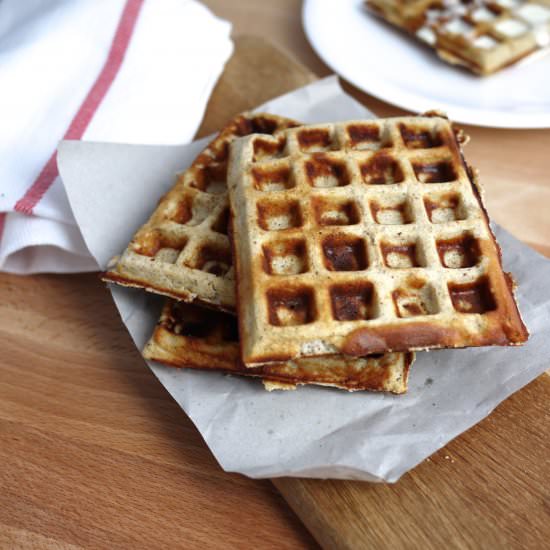 Banana Batter Waffles