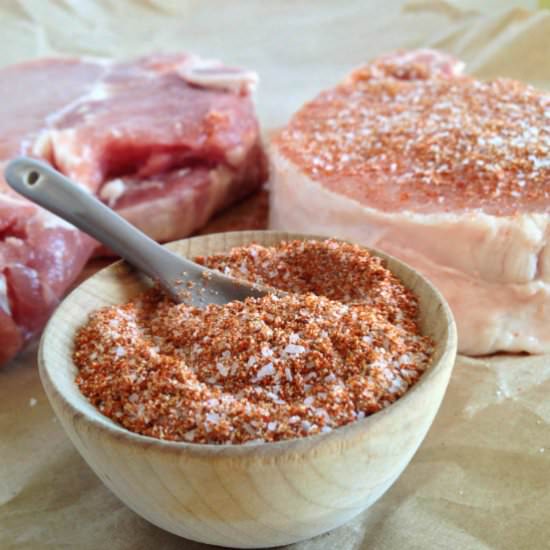 Spiced Pork Chops & Cherry Salsa