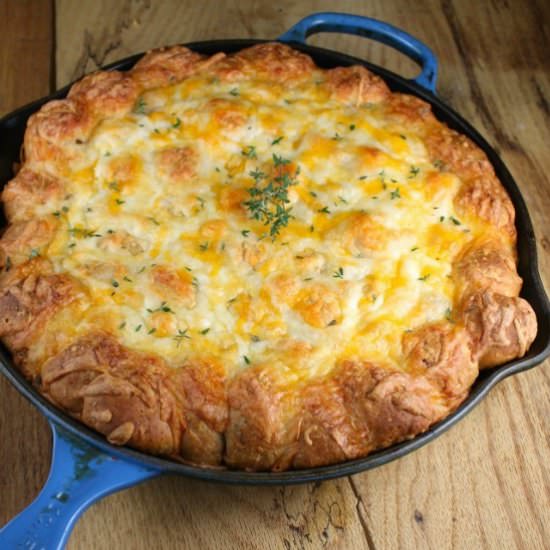 Cheesy Sausage Pull Apart Bake