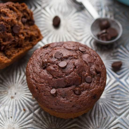 Skinny Chocolate Mocha Muffins