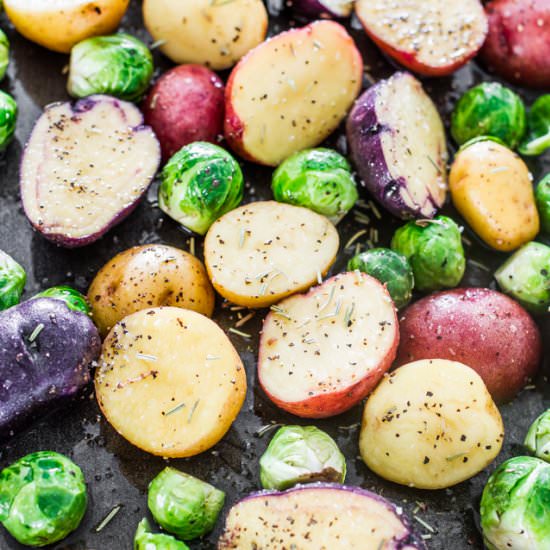 Rosemary Balsamic Baby Potatoes