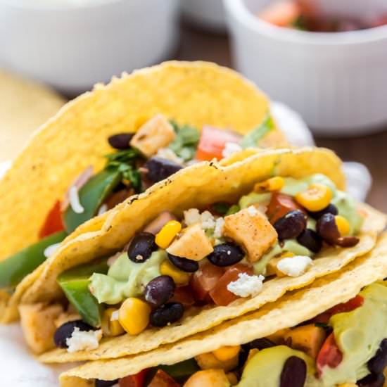 Paneer & Black Bean Tacos