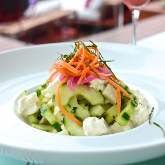 Jicama and cucumber salad