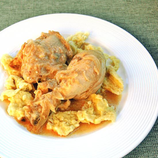 Chicken Paprikash with Dumplings