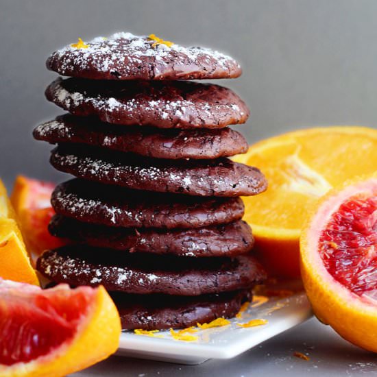 Flourless Chocolate Orange Cookies