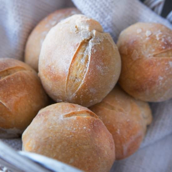 Rye whole wheat buns