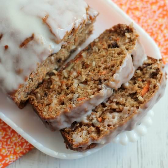 Healthy Carrot Cake Banana Bread