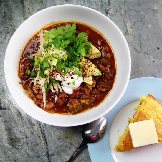 Dad’s Beans: Anasazi Bean Chili