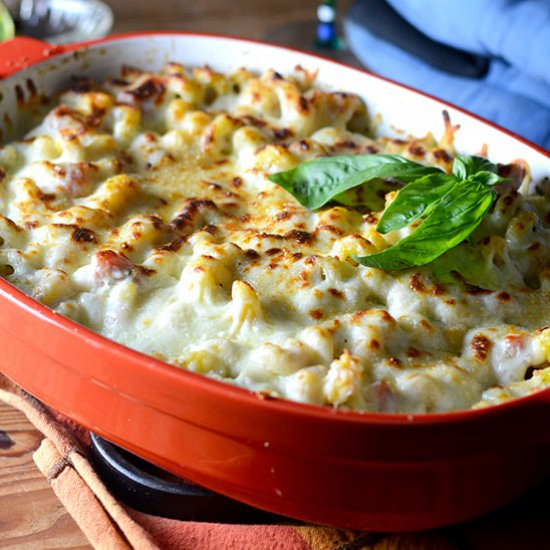 Pasta Pesto Bake