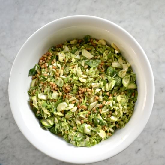 Shaved Brussel Sprout Salad