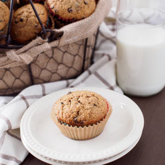 Browned Butter & Chocolate Muffins