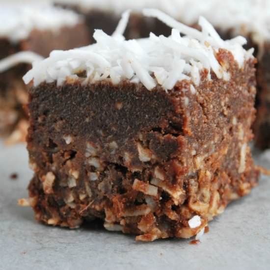 Carob Coconut Rough Slice