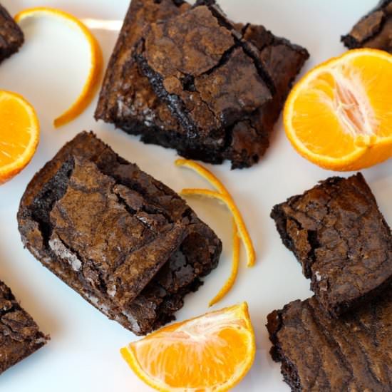 Fudgy Orange Brownies