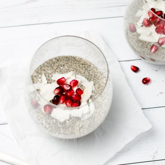Pomegranate Chia Seed Pudding