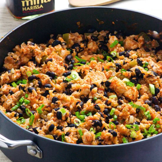Chicken, Beans and Cauliflower Rice