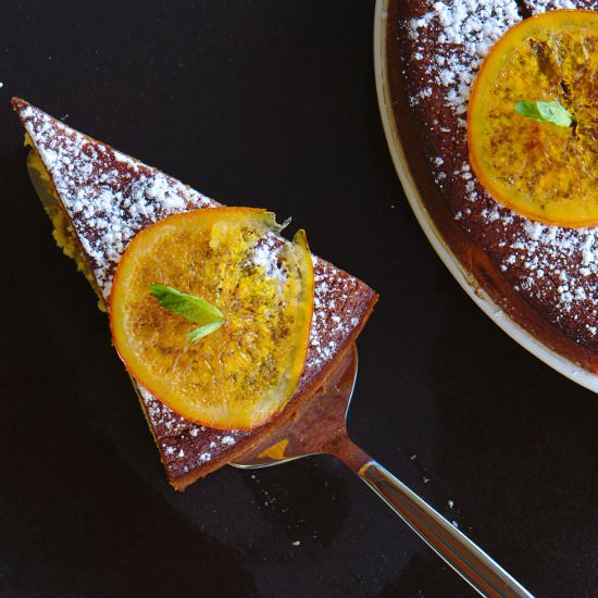 Orange and almond cake.