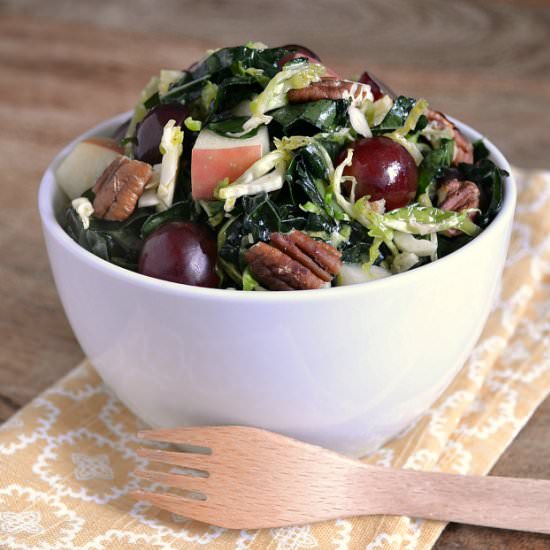 Kale and Brussels Sprout Salad