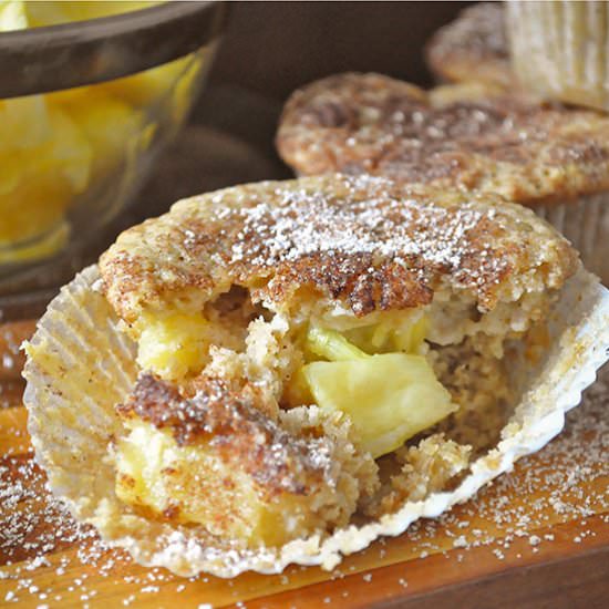 Low Sugar, GF Pineapple Muffins