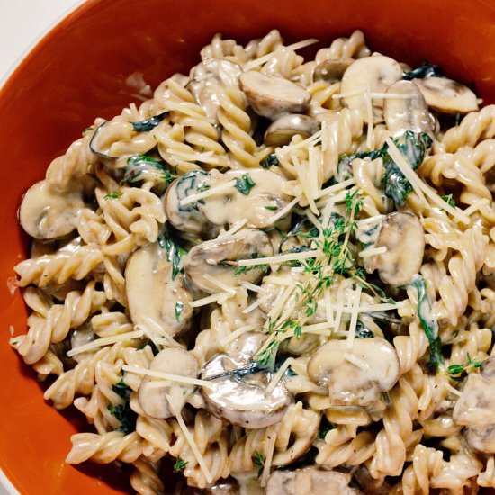 One Pot Mushroom Creamy Pasta