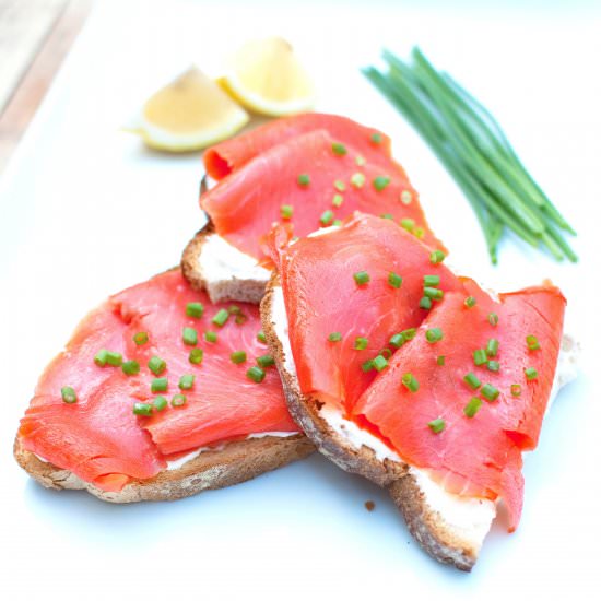Cream Cheese, Alaskan Smoked Salmon
