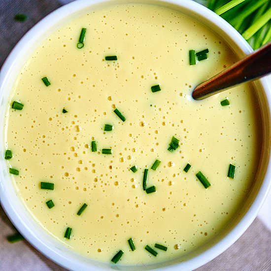 Truffle Oil Potato Leek Soup