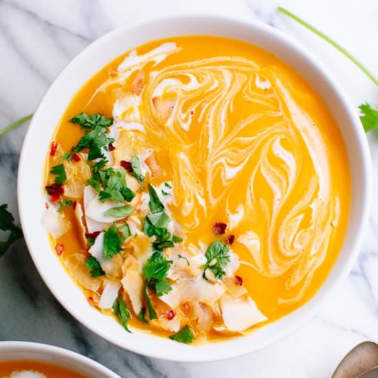 Thai Curried Butternut Squash Soup