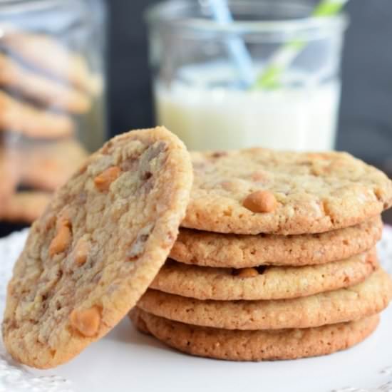 Butterscotch Toffee Cookies