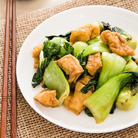 Stir Fried Bok Choy with Tofu