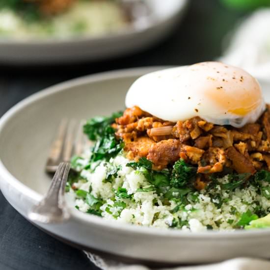 Mexican Tofu Scramble with Kale