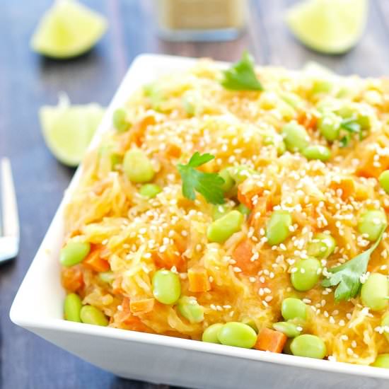 Sesame-Ginger Spaghetti Squash Bowl
