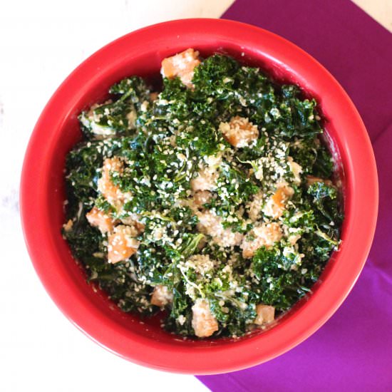 Kale Salad Bowl w/ Tahini Dressing
